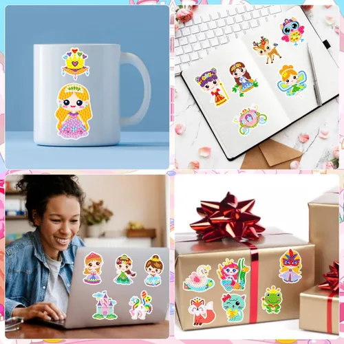 Miniatura 5 de Labeol Kits de arte de diamantes para niños y niñas de 6 a 8 a 10 a 12 años, fáciles de hacer tú mismo, creativas calcomanías de arte de diamantes