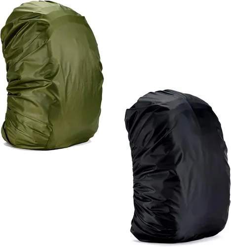 Miniatura 4 de Cubierta impermeable para mochila Silfrae de 30 L a 100 L, cubierta de lluvia para mochila para viajes, escalada, senderismo