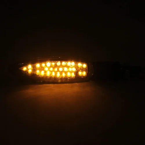 Miniatura 3 de Indicadores intermitentes intermitentes de motocicleta LED negros compatibles para Yamaha FZ6 2005