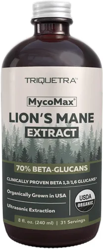 Miniatura 9 de Suplemento de Hongos Mane de León MycoMax - 70% Beta Glucanos, Extracto Orgánico de Mane de León de Máxima Potencia, Cultivado en EE. UU. +