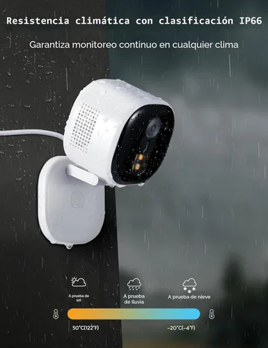 Miniatura 6 de winees Cámaras de seguridad para exteriores, cámaras Wi-Fi 2K con cable para seguridad en el hogar, cámara interior 2.4G, detección de IA