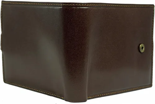 Miniatura 8 de Visconti Monza - Cartera italiana esmaltada de piel suave con 5 pliegues cuádruples, Marrón
