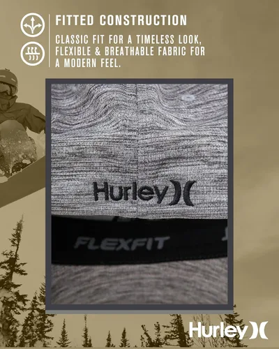 Miniatura 40 de Hurley Gorras para hombre - One & Only Flexfit Textures Cap - Sombreros ajustados para hombre, S-XL