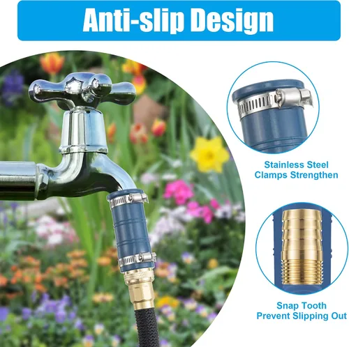 Miniatura 4 de 1 paquete de adaptador universal para manguera de grifo, accesorio de manguera de fregadero engrosado para grifo, conector de manguera de agua