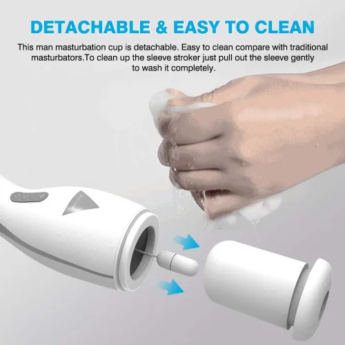Miniatura 6 de Máquina sexual de succión automática para mamadas, masturbador masculino, juguetes sexuales para adultos para hombres, calefacción vibratoria, manos