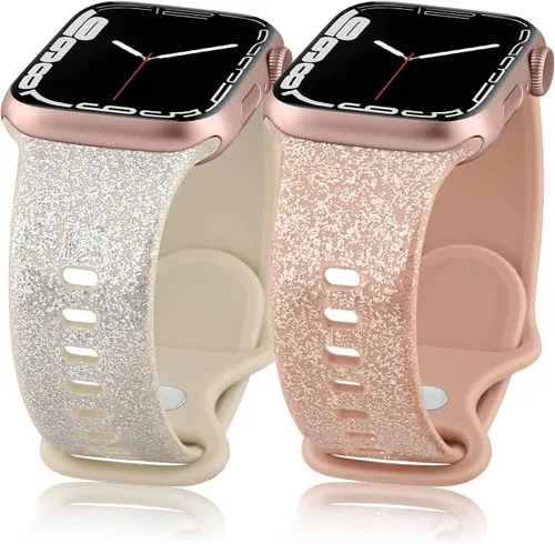 Miniatura 3 de Meliya Correa para Apple Watch Series 8, SE, 7, 6, 5, 4, 3, 2, 1, 1.772 in, 1.614 in, 1.732 in, 1.496 in, 1.654 in, para mujeres y hombres, correa