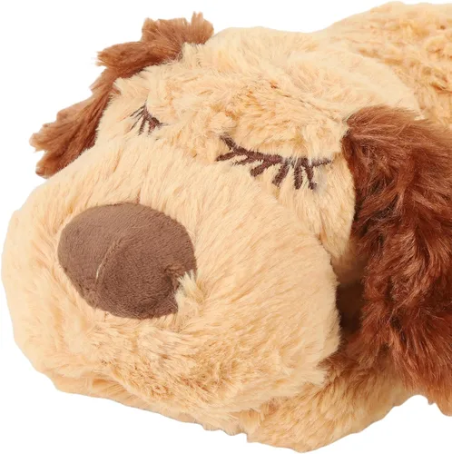 Miniatura 5 de Juguetes, animal de peluche interactivo con latido del corazón real, juguete de felpa suave y cómodo para gatos y perros, ayuda calmante