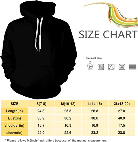 Miniatura 4 de Sudadera con capucha de anime para niños y niñas sudadera con capucha deportiva novedosa