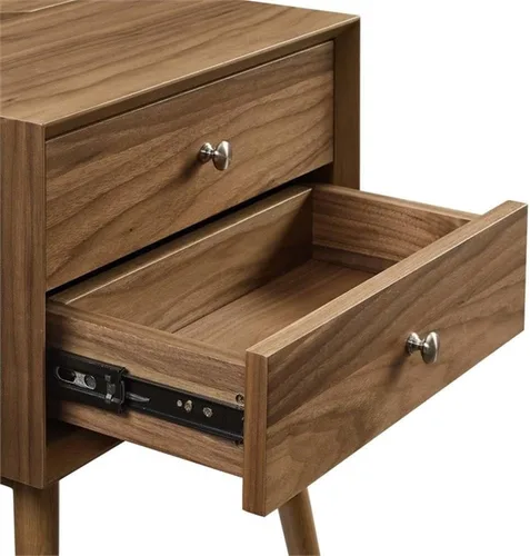 Miniatura 5 de Modway EEI-4343-WAL-WAL Mesita de noche de madera de brasa, nogal