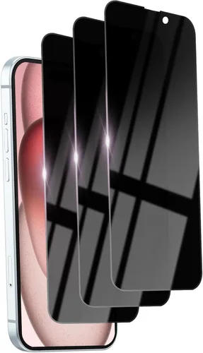 Miniatura 22 de Paquete de 3 protectores de pantalla de privacidad para iPhone 17 Pro Max, vidrio templado de 6.9 pulgadas, protección ocular antiespía, cobertura