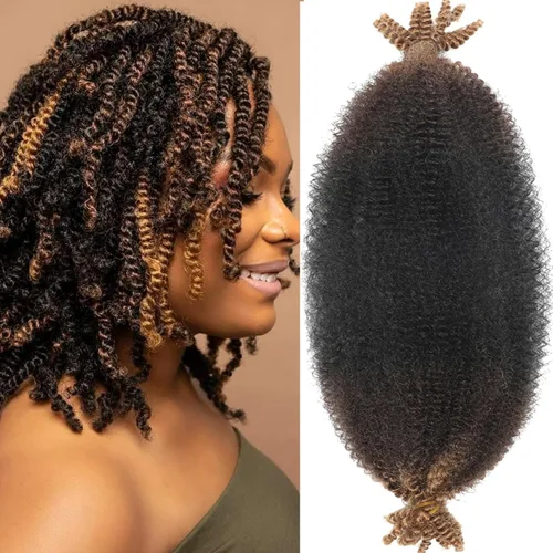 Miniatura 19 de Marley Twist - Cabello trenzado de 10 pulgadas, cabello trenzado preseparado y afro trenzado, 8 paquetes para rastas sintéticas desgastadas
