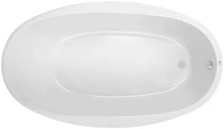 Miniatura 5 de PROFLO PFS7040 Lansford - Tina de remojo de acrílico con desagüe reversible y desbordamiento, 70 x 40 pulgadas, color blanco