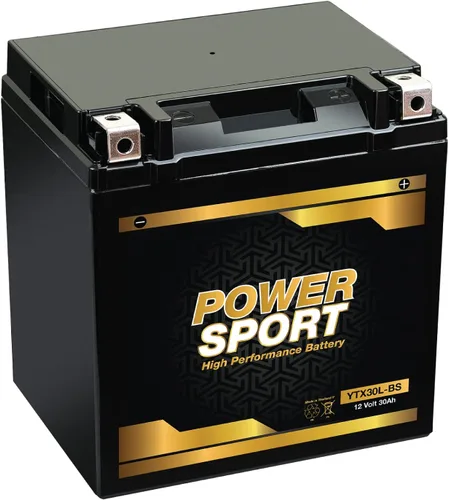 Batería de motocicleta ExpertPower YTX30L-BS, 12V 30Ah, sellada de fábrica, sin mantenimiento, tecnología SLA/AGM, 300 CCA, alta tasa de descarga,