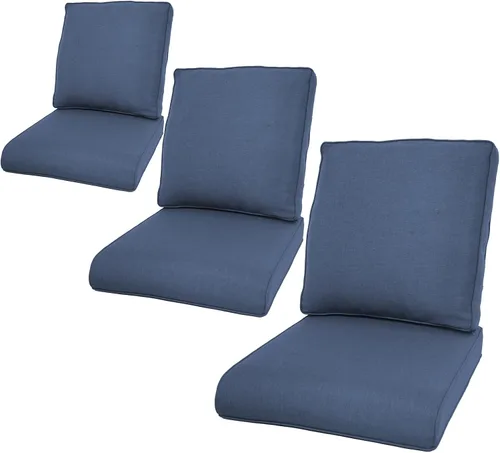 Miniatura 148 de Rilyson Cojines de patio para muebles de exterior, 22 x 24 pulgadas, respaldo alto y asiento profundo, cojín de exterior para sillas de patio, sofá