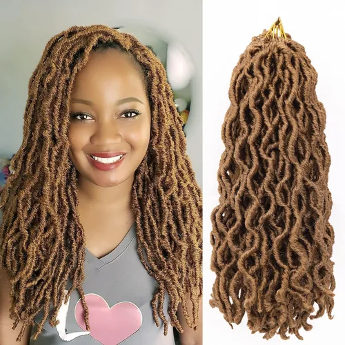 Miniatura 15 de Cabello de ganchillo de 14 pulgadas, 6 paquetes/lote de trenzas de ganchillo suaves gitanas, trenzas onduladas de ganchillo de 3 tonos, rizadas