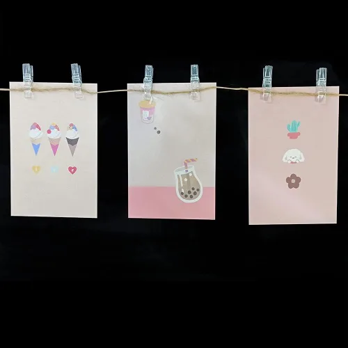 Miniatura 7 de 128 clips transparentes de plástico transparente, carpeta, clips para fotos, pinzas para la ropa