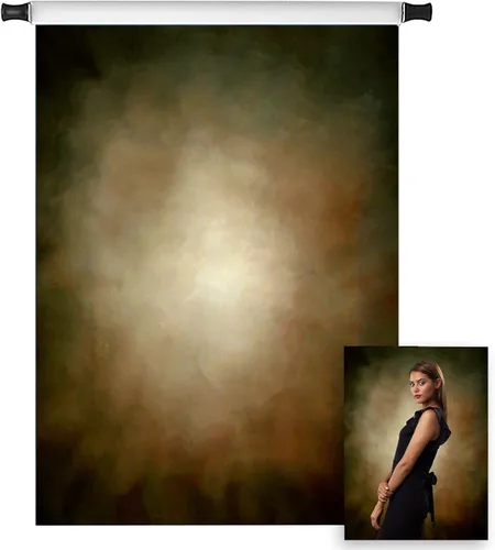 Kate Fondos de fotografía abstracta para retrato de Phoro para foto de cabeza, retrato marrón, accesorios de estudio, 5 x 7 pies