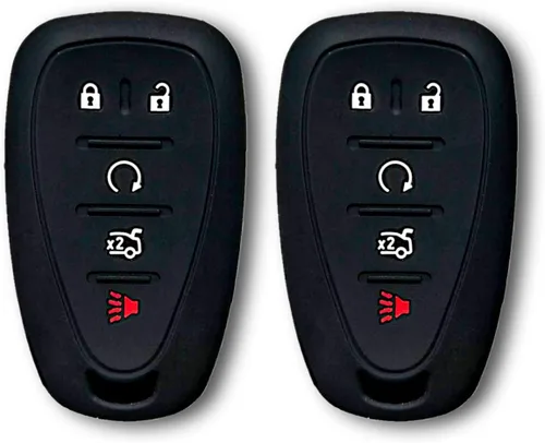Miniatura 17 de Autobase Funda de silicona para llavero de Chevy Malibu Camaro Trax Traverse Trailblazer Sonic Cruze Blazer Volt Equinox Spark Accesorio