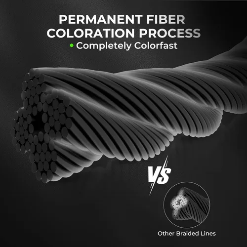 Miniatura 2 de KastKing Superpower ColorShield - Sedal de pesca trenzado, color resistente, 100% fibra UHMWPE teñida en solución, superlínea suave y fuerte