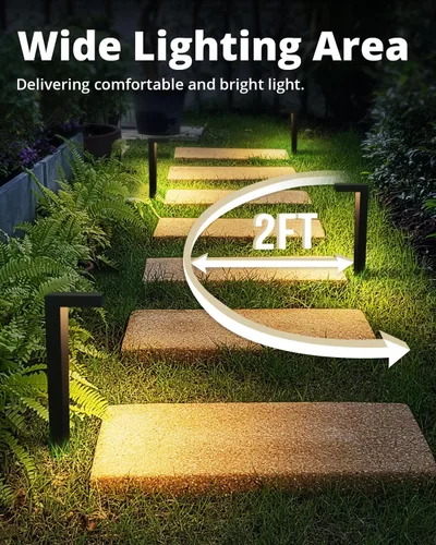 Miniatura 4 de GKOLED Paquete de 4 Luces de Paisaje de Bajo Voltaje, Luces de Sendero, 3W 9-15V CA/CC Cableadas para Exteriores Luces LED de Sendero de Paisaje