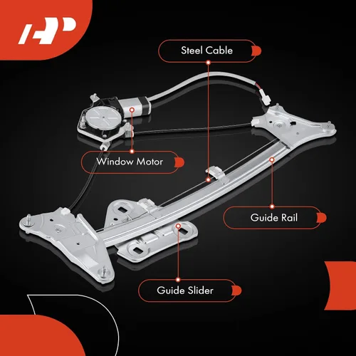 Miniatura 6 de A-Premium Regulador de Ventana Eléctrico con Motor Compatible con Toyota Solara 1999 2000 2001 2002 2003, Lado Delantero Derecho del Pasajero