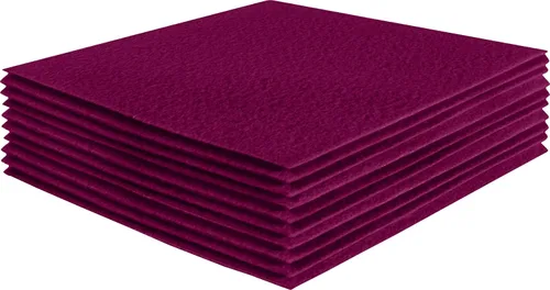 Miniatura 234 de FabricLA Hojas de fieltro acrílico para manualidades, cuadrados de fieltro precortados suaves de 4 x 4 pulgadas (3.9 in x 3.9 in), utiliza hojas