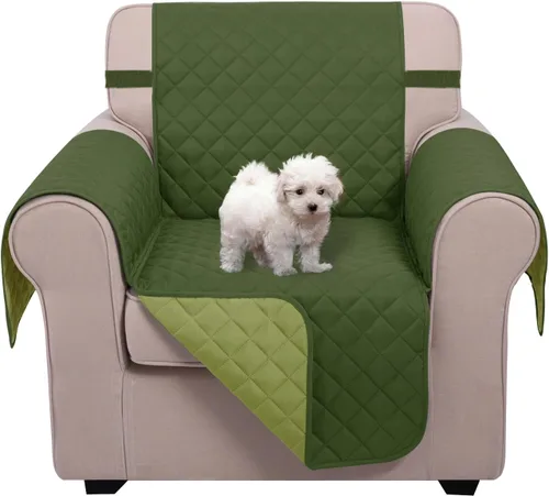 Miniatura 62 de U-NICE HOME Funda de sofá reversible para perros con correas elásticas, resistente al agua, protector de muebles para mascotas, funda de sofá
