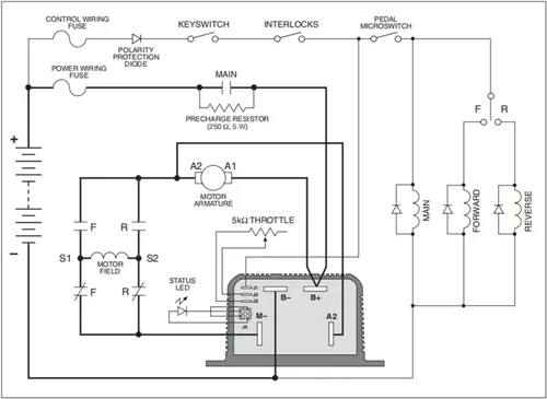 Miniatura 2 de Controlador de motor de 24V-36V DC, 275A, Operación silenciosa, Programable, Carcasa de aluminio, P1204M 4201