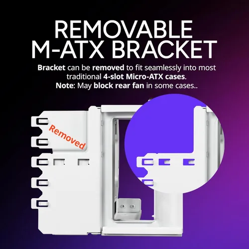 Miniatura 4 de Cooler Master Kit Vertical para Soporte de Tarjeta GPU V3 Blanco, para Placas Madre PCIe 4.0 5.0, GPUs RTX 5090 RX 9070 XT, Carcasa de ABS, 165mm