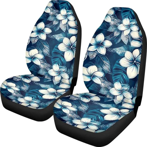 Miniatura 45 de INSTANTARTS Fundas de asiento de coche con diseño de dalia estética, solo para asientos delanteros, protector de asiento de vehículo, 2 unids/set
