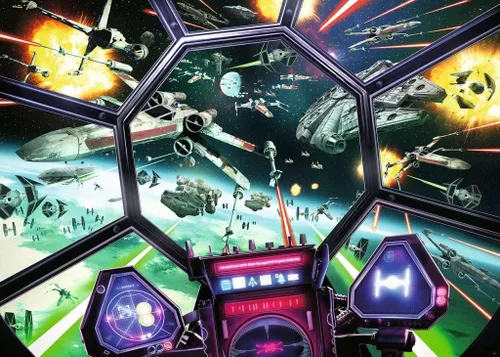 Miniatura 2 de Ravensburger Star Wars: TIE Fighter Cockpit - Rompecabezas de 1000 piezas Diseño único Tecnología Softclick Regalo ideal para entusiastas