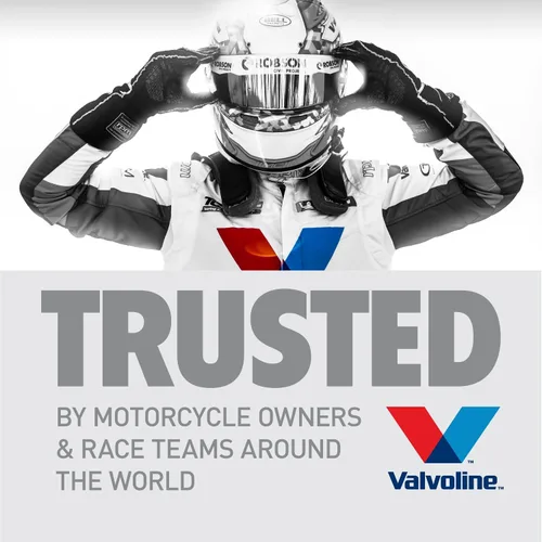 Miniatura 8 de Valvoline Aceite de motor sintético completo de 4 tiempos para motocicleta 10W-40, 1 cuarto de galón