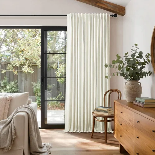 Miniatura 72 de Pitalk Cortinas cortas 100% opacas de lino para cafetería, 40 pulgadas de largo, 2 paneles, cortinas de puerta francesa para ventana, cortina