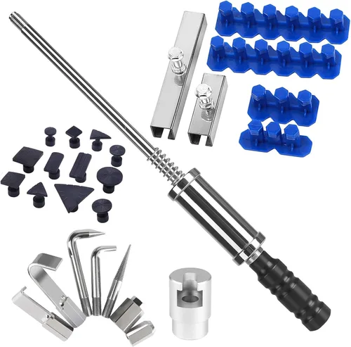 Miniatura 9 de Herramientas de reparación de carrocerías, kit de eliminación de abolladuras de automóvil sin pintura para automóvil, kit de eliminación