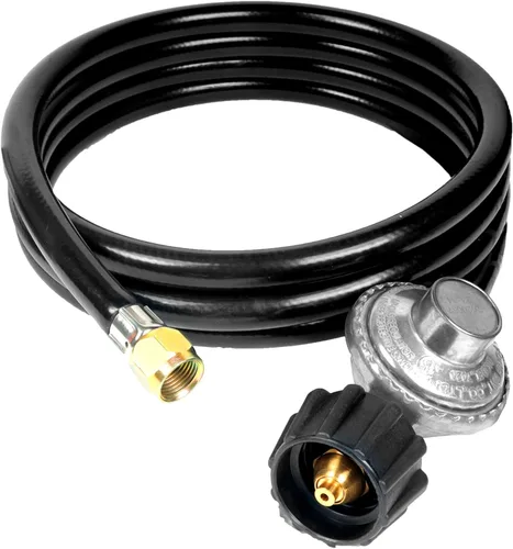 Miniatura 11 de Regulador y manguera de parrilla de gas propano de 2 pies, repuesto para Weber, Charbroil, parrilla Nexgrill, calentador de patio de propano