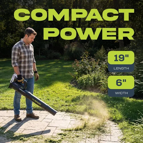 Miniatura 4 de Sun Joe Soplador de turbina compacto inalámbrico IONMAX de 24V-TB-LTE de 24 V, velocidad de aire de 100 MPH, flujo de aire de 280 CFM, batería