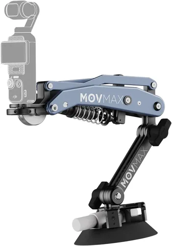 Movmax Brazo de cuchilla para DJI Pocket 3, insta360/Gopro Hero, soporte de cámara con ventosa con tornillo de 1/4, DJI Osmo Pocket 3 Accesorios