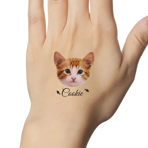 Miniatura 2 de YESCUSTOM Tatuajes temporales personalizados con foto, tatuaje facial personalizado con logotipo para adultos, parejas, mujeres, hombres, tatuajes