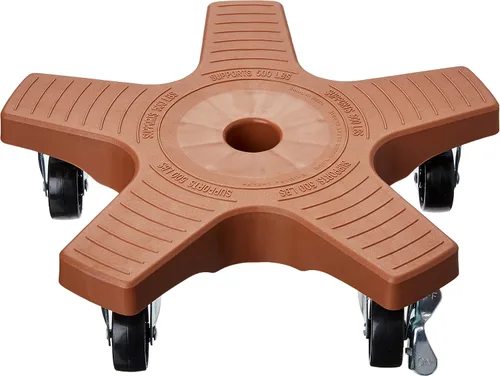 Miniatura 7 de Bosmere Soporte para Plantas de 16 pulgadas - Soporte Rodante para Plantas de Servicio Pesado con Ruedas con Seguro, Capacidad de 500 libras