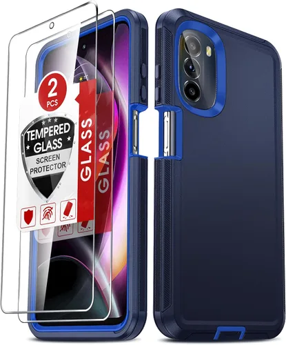 Miniatura 10 de LeYi Funda para Motorola Moto-G-5G-2022: con 2 protectores de pantalla, resistente 3 en 1 MotoG 5G 2022, funda a prueba de golpes para MotoG5G 2022