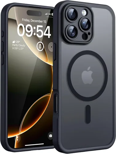 Miniatura 145 de TOCOL Funda magnética 3 en 1 para iPhone 14 Pro, mejorada [protección completa de cámara] con 2 protectores de pantalla, funda de grado militar Azul