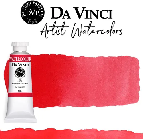 Miniatura 228 de DA VINCI PAINTS Pintura Acuarela Profesional para Artistas, Alizarin Crimson (Quinacridone), 37ml Índigo