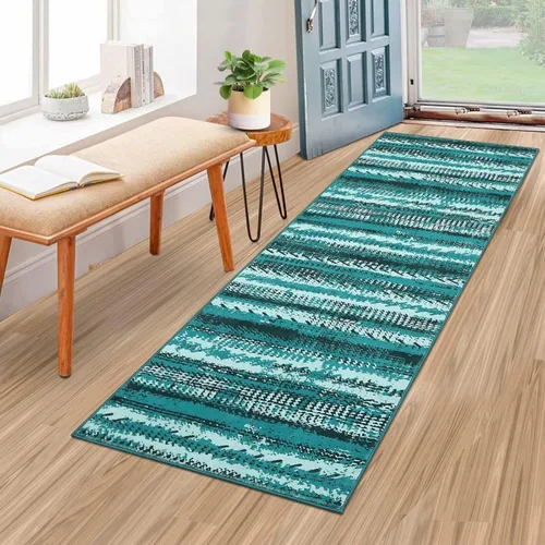 Miniatura 20 de GlowSol Alfombra de pasillo lavable de 2 x 6 pies, antideslizante, suave, alfombra de baño que no se desprende, alfombra de interior de pelo bajo