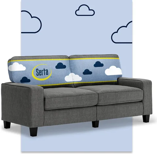 Miniatura 34 de Serta Palisades Sofás Tapizados para Sala, Sofá de Diseño Moderno, Tela, Beige