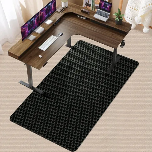 Miniatura 24 de Vicwe Tapete grande para silla de oficina para suelos alfombrados, 60 x 48 pulgadas, alfombrillas rectangulares para sillas de escritorio