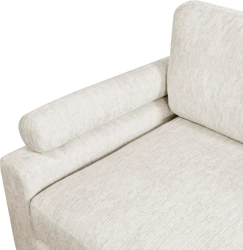 Miniatura 11 de Lexicon Sofá modular de 120 pulgadas, sofá modular de microfibra de gran tamaño de 4 plazas en forma de L, 6 almohadas decorativas y arreglo Beige