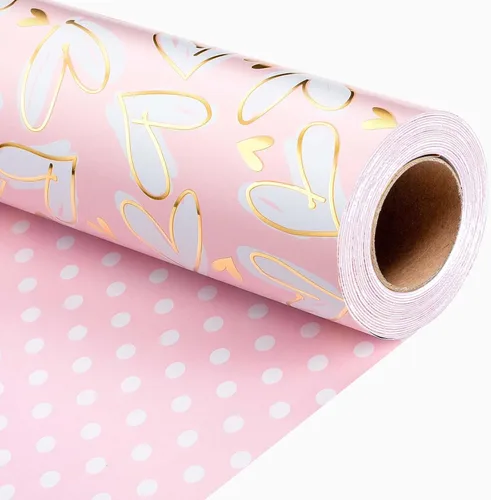 Miniatura 11 de MAYPLUSS Rollo de Papel de Regalo, Papel de Regalo con Bandera a Cuadros Azul y Blanco, Papel de Regalo Reversible para Patinadores y Carreras