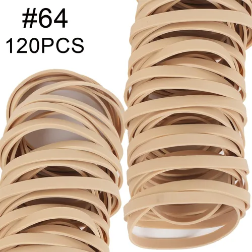 Miniatura 3 de AIWOQI Bandas de goma tamaño #64 Banda elástica alrededor de 0.55 libras 120 bandas de goma para suministros de oficina, carpetas de archivos, caja