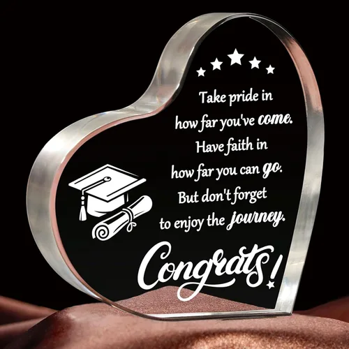 Regalos de graduación, regalos de graduación 2026 para ella y él, recuerdo acrílico inspirador, decoración de graduación de escuela secundaria,