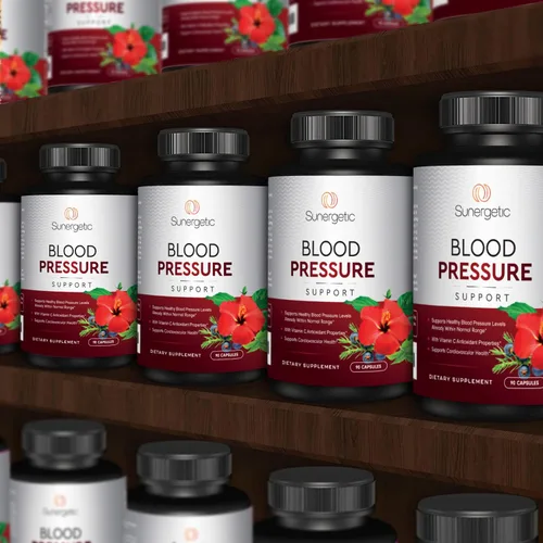 Miniatura 7 de Sunergetic Suplemento de apoyo de presión arterial premium para la salud cardiovascular y cardíaca con ajo, espino e hibisco (90 cápsulas)